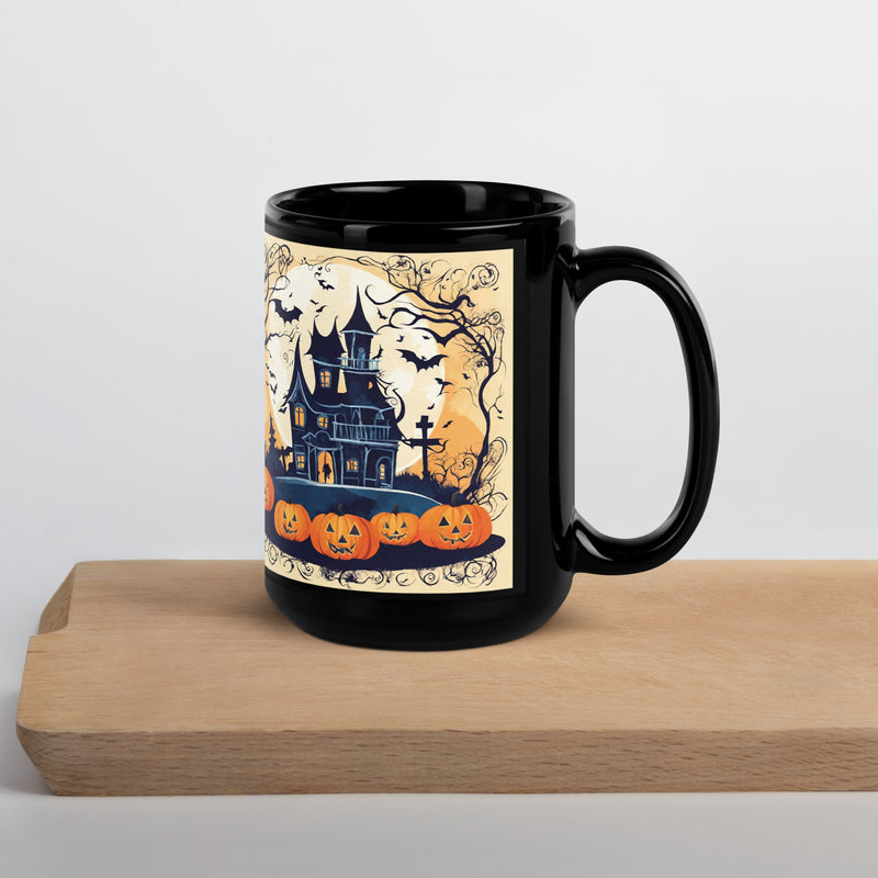 Black Glossy Mug - WhatUWant2Buy