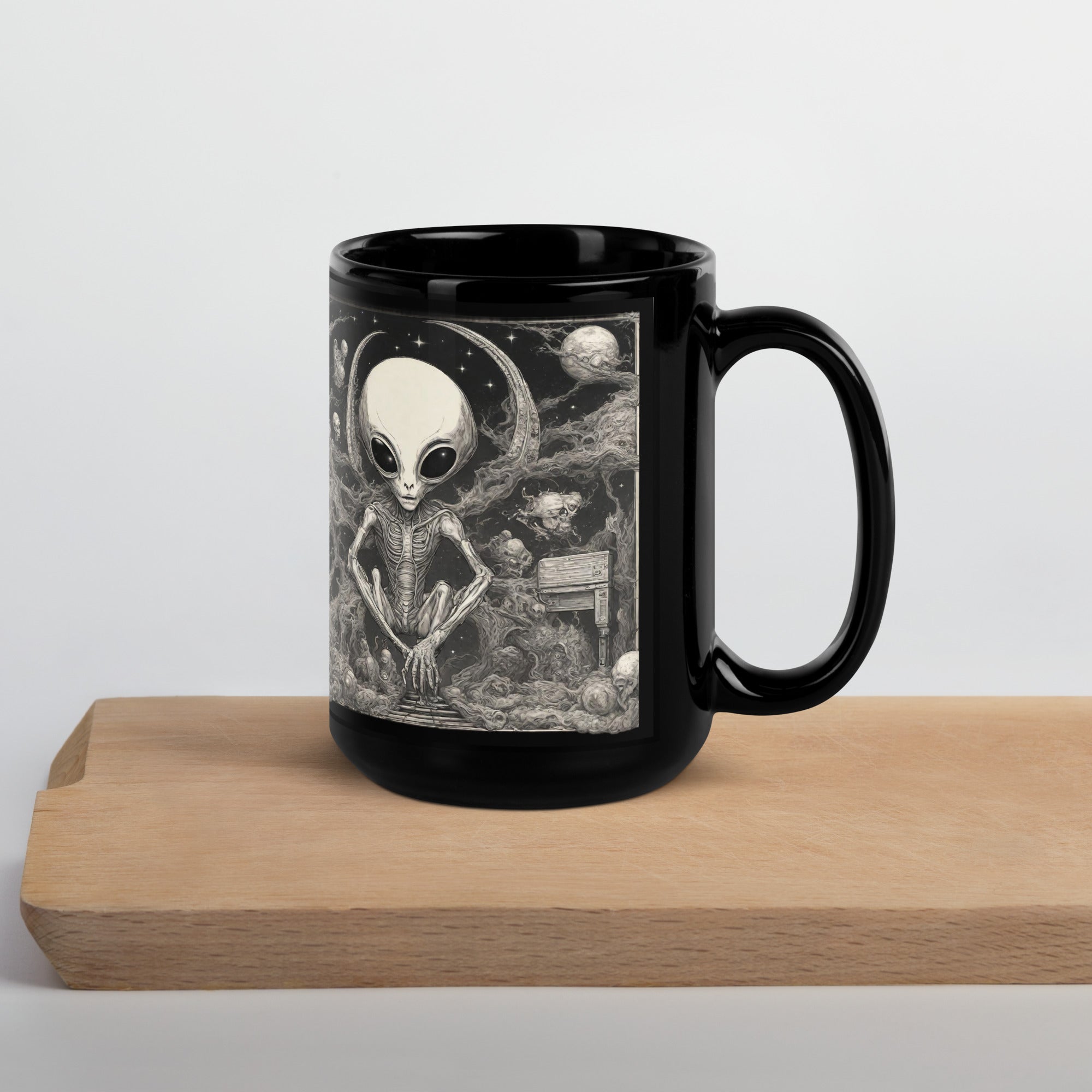 Black Glossy Mug - WhatUWant2Buy