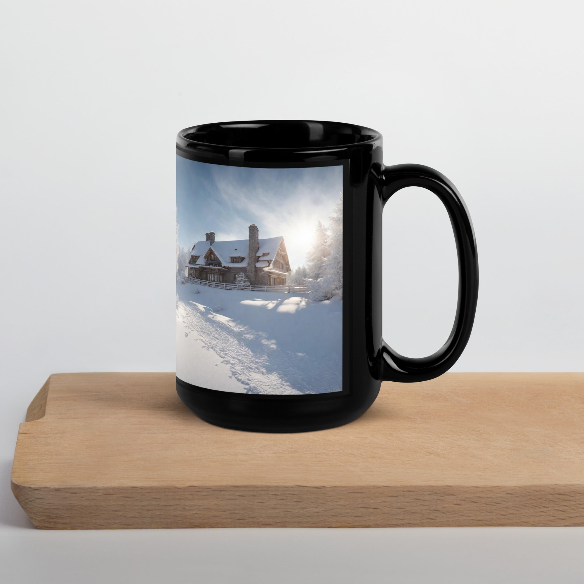 Black Glossy Mug - WhatUWant2Buy