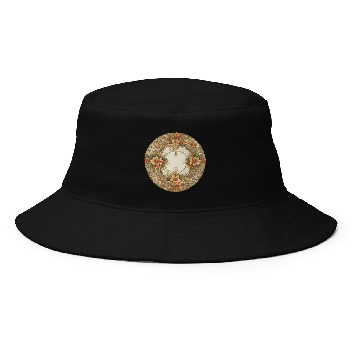 Art Nouveau Bucket Hat, Christmas AI-Designed 8, main view