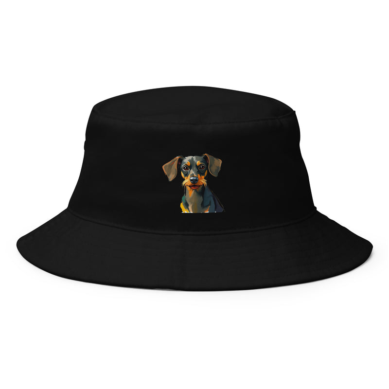 Dachshund Abstract Bucket Hat | Everyday AI-Designed 3