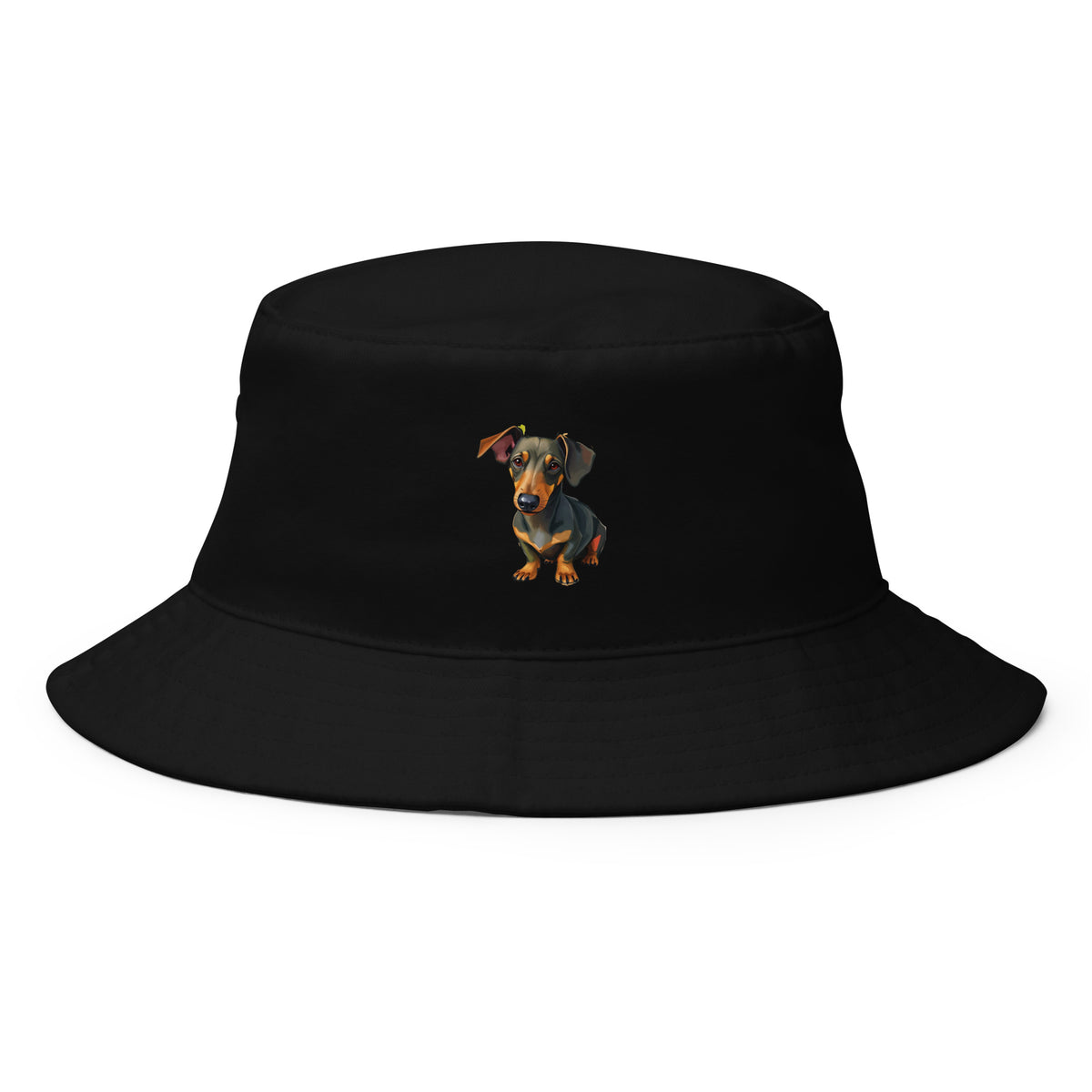 Dachshund Abstract Bucket Hat, Everyday AI-Designed 4, main view