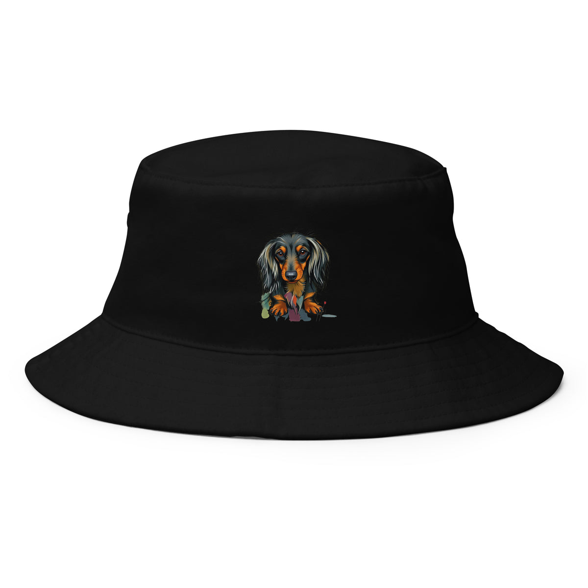 Dachshund Abstract Bucket Hat, Everyday AI-Designed 10, main view