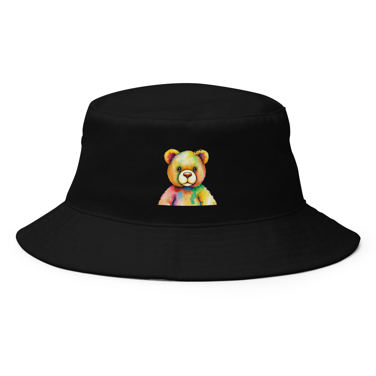 Teddy Bear Watercolor Bucket Hat, Everyday AI-Designed 19, main view