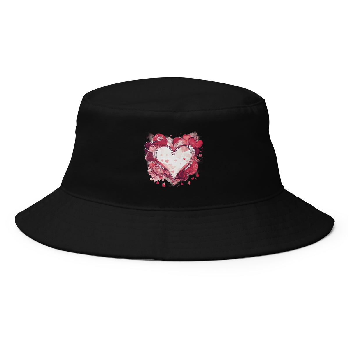 Abstract Bucket Hat, Valentines Day AI-Designed 3, main view