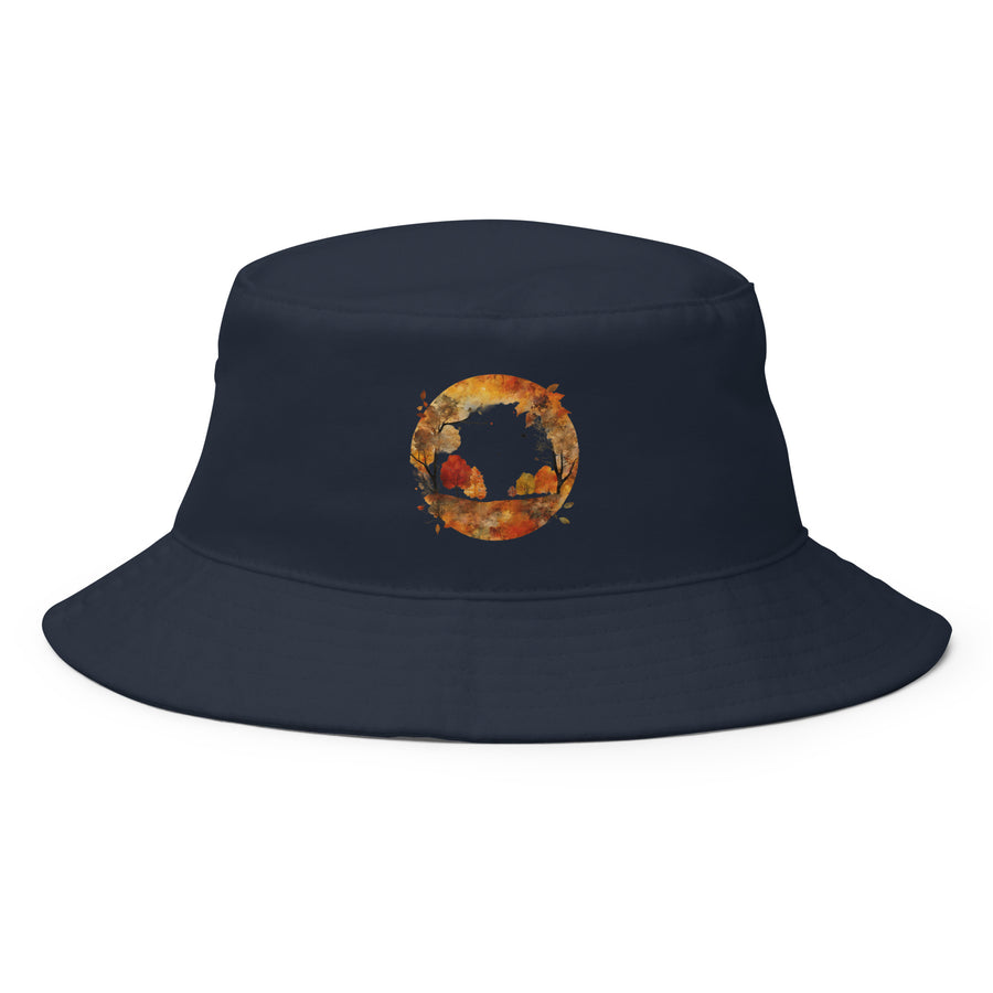 Autumn Collage Bucket Hat | Autumn AI-Designed 1