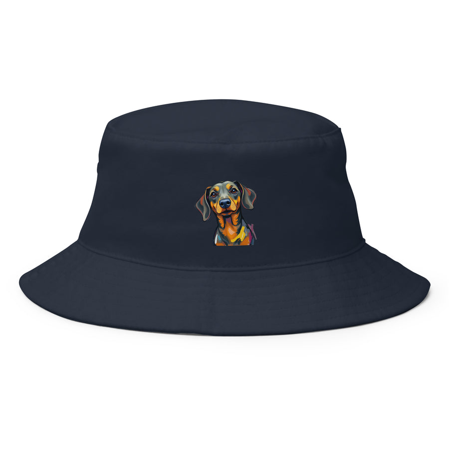 Dachshund Abstract Bucket Hat | Everyday AI-Designed 1