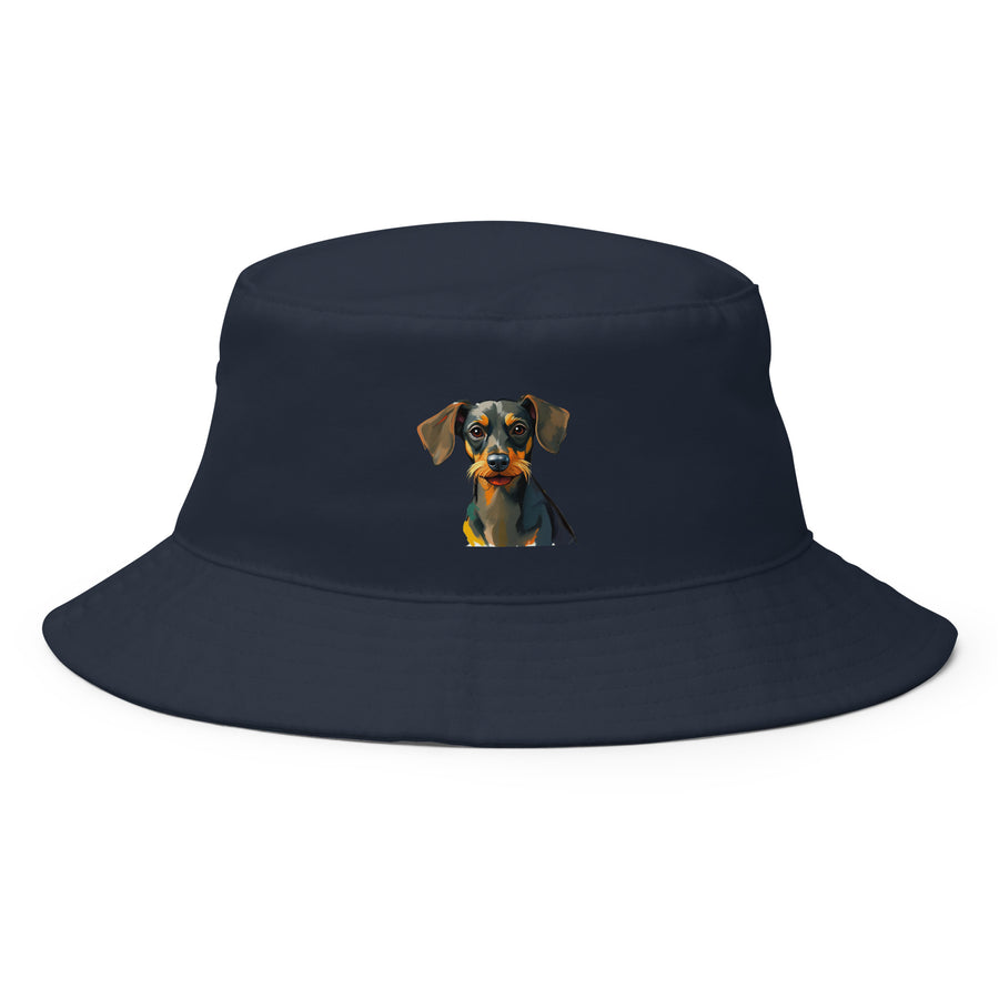 Dachshund Abstract Bucket Hat | Everyday AI-Designed 3