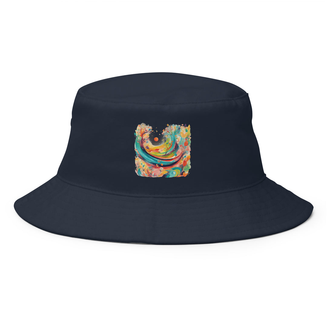 Abstract Bucket Hat | Spring AI-Designed 2