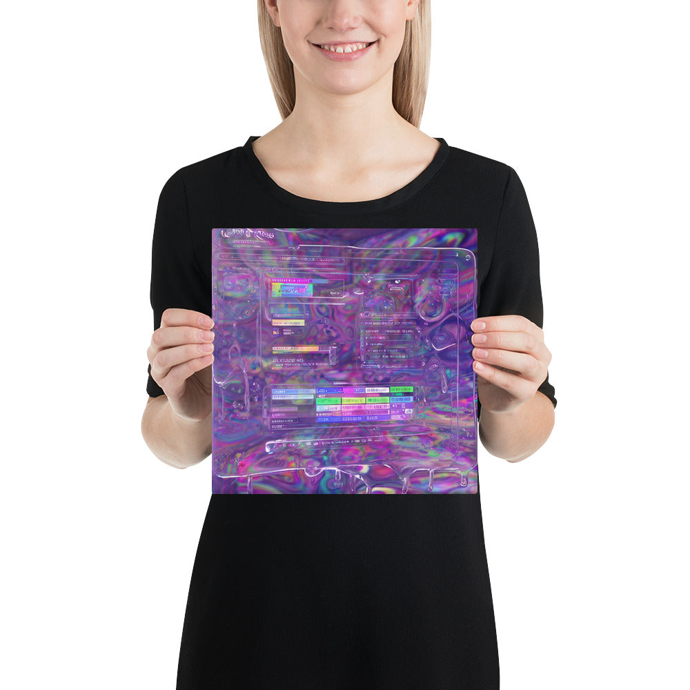 Glitchwear Canvas Print | AI Signature Style AI-Designed 252