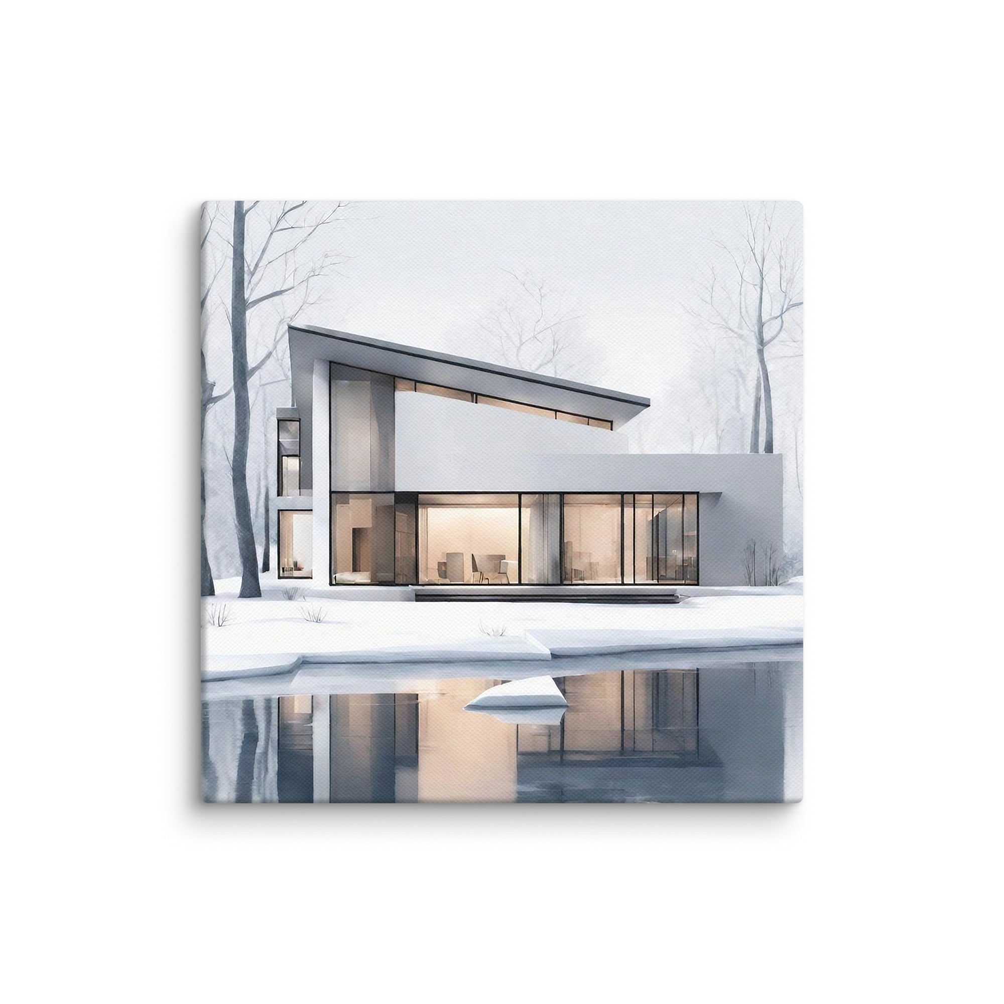 AI Signature Style Canvas Print — Bold AI Wall Art for Home and Office — front view showing AI signature style print