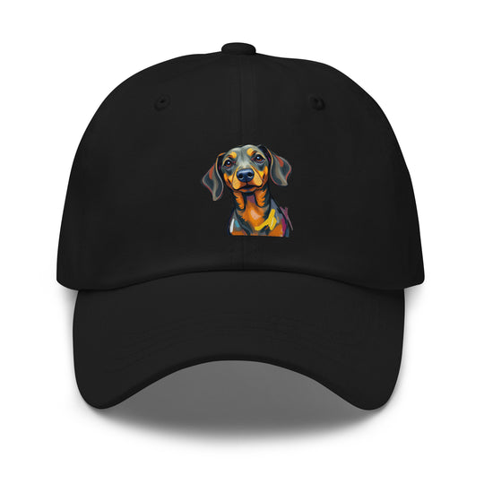 Dachshund Abstract Dad Hat | Everyday AI-Designed 1