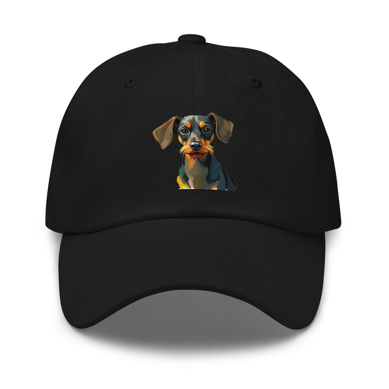 Dachshund Abstract Dad Hat | Everyday AI-Designed 3