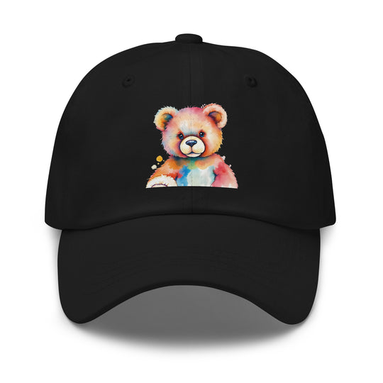 Teddy Bear Watercolor Dad Hat | Everyday AI-Designed 1