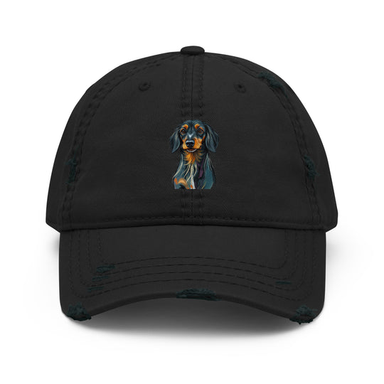 Dachshund Abstract Distressed Dad Hat | Everyday AI-Designed 8