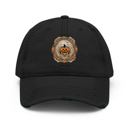 Art Nouveau Distressed Dad Hat | Halloween AI-Designed 11