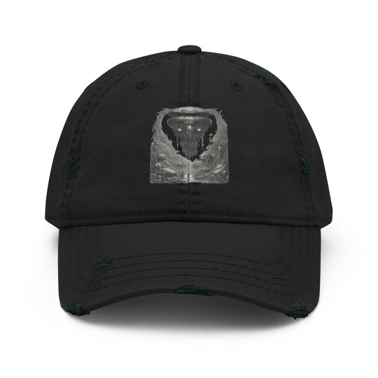 Alien Landscape Distressed Dad Hat | Summer AI-Designed 9