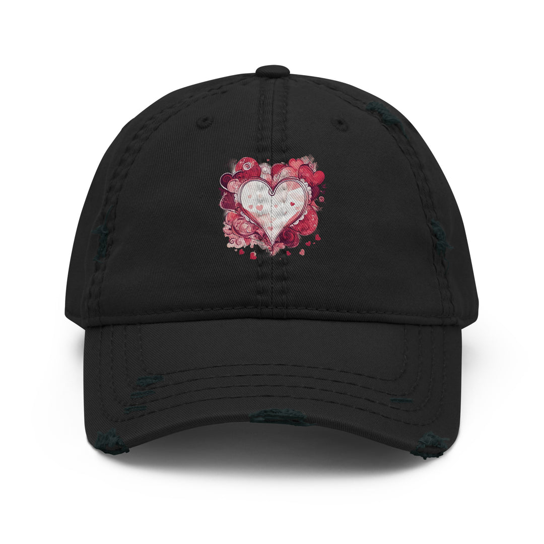 Abstract Distressed Dad Hat | Valentines AI-Designed 3
