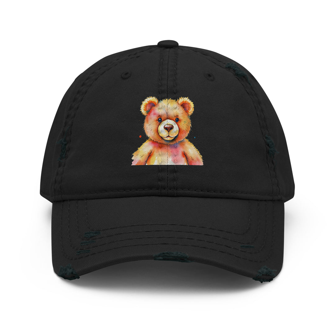 Teddy Bear Watercolor Distressed Dad Hat | Everyday AI-Designed 11