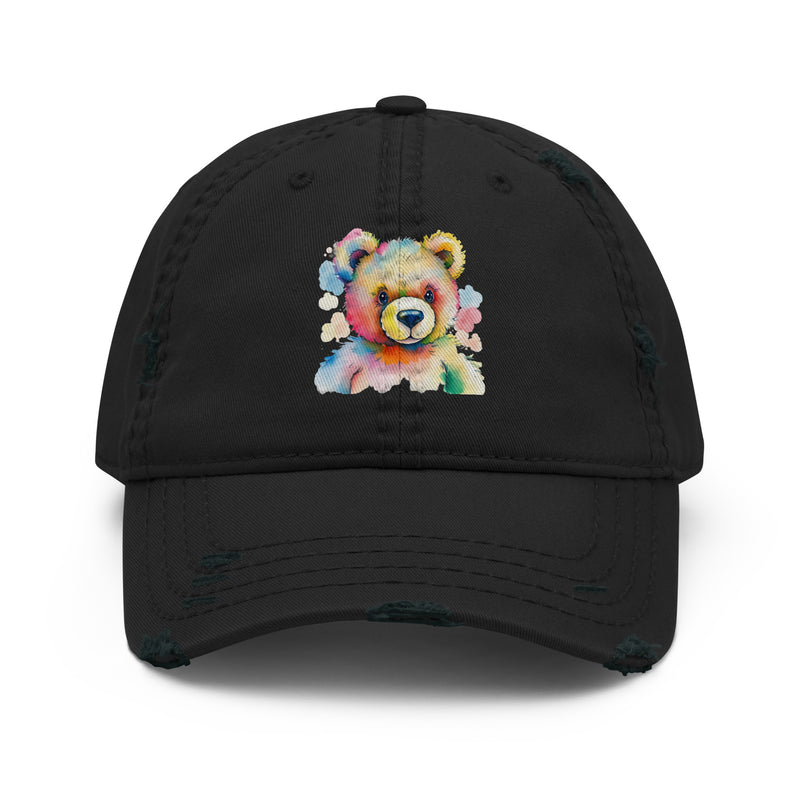 Teddy Bear Watercolor Distressed Dad Hat | Everyday AI-Designed 13