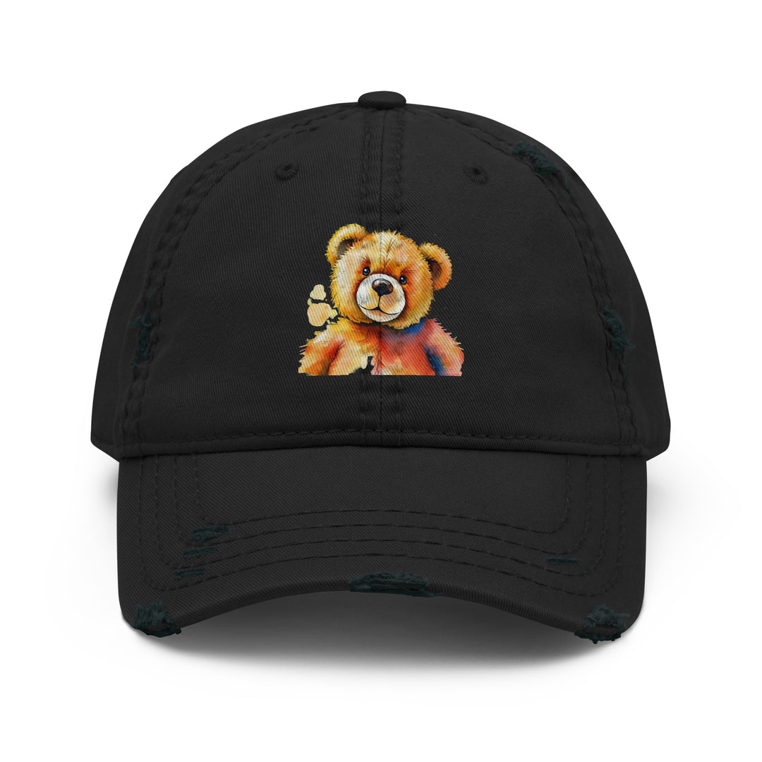 Teddy Bear Watercolor Distressed Dad Hat | Everyday AI-Designed 15