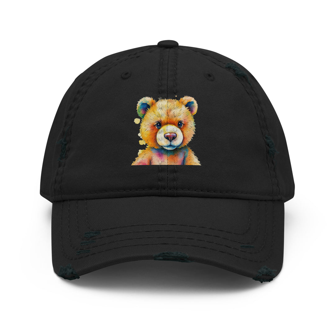 Teddy Bear Watercolor Distressed Dad Hat | Everyday AI-Designed 18