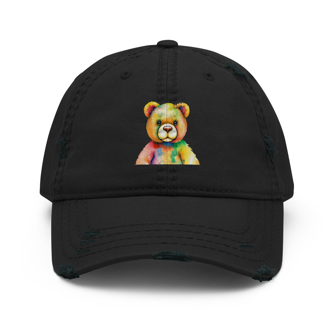 Teddy Bear Watercolor Distressed Dad Hat | Everyday AI-Designed 19