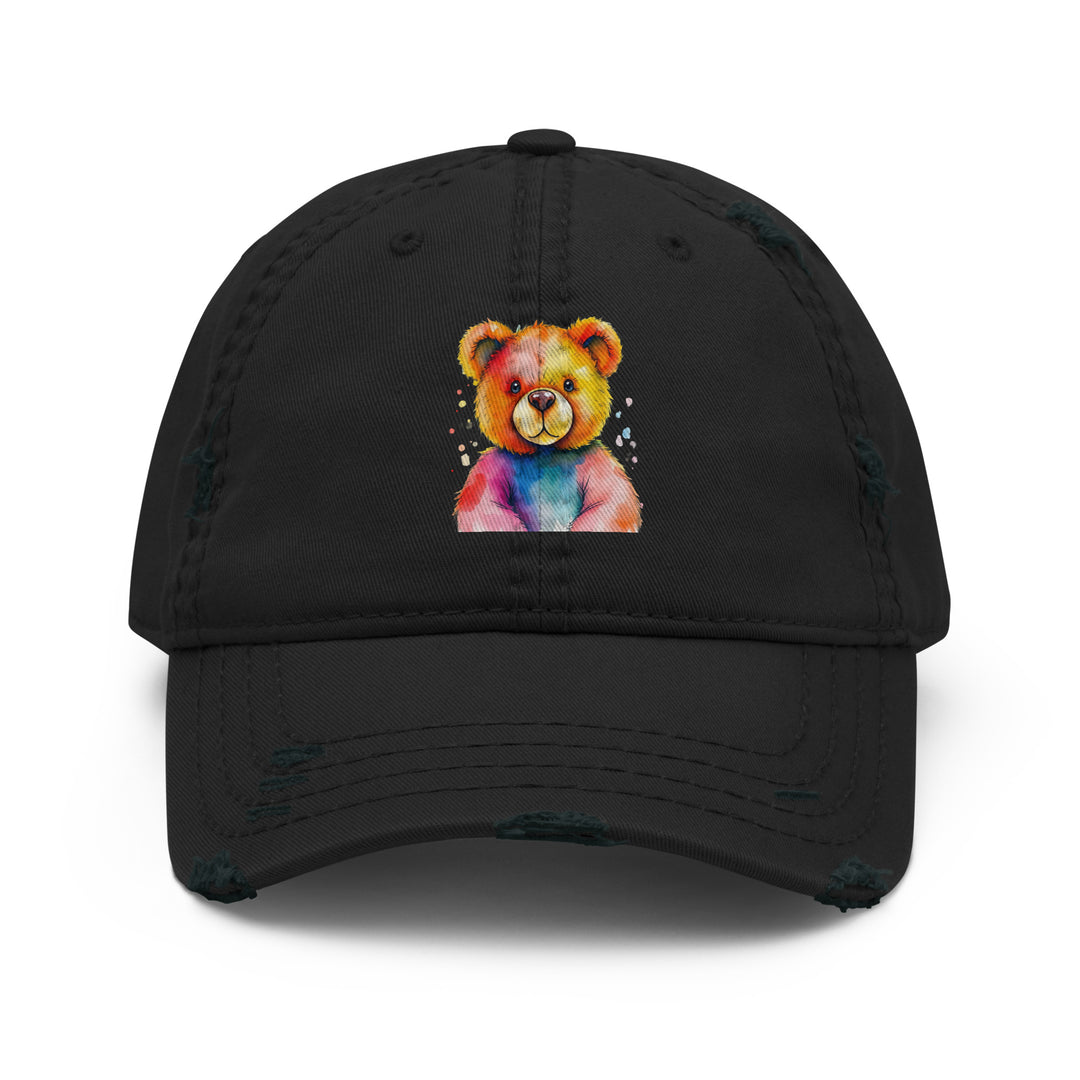Teddy Bear Watercolor Distressed Dad Hat | Everyday AI-Designed 20