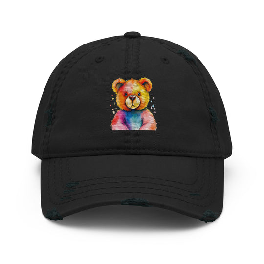 Teddy Bear Watercolor Distressed Dad Hat | Everyday AI-Designed 20