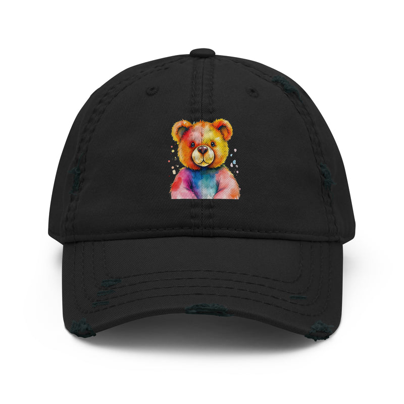 Teddy Bear Watercolor Distressed Dad Hat | Everyday AI-Designed 20