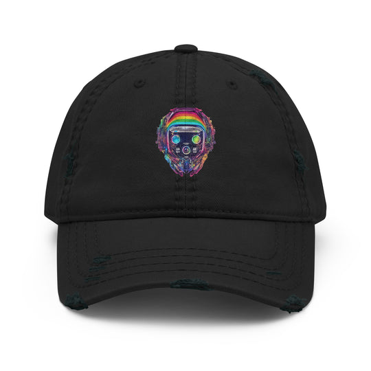 Cyberpunk Rainbow Distressed Dad Hat | Everyday AI-Designed 18