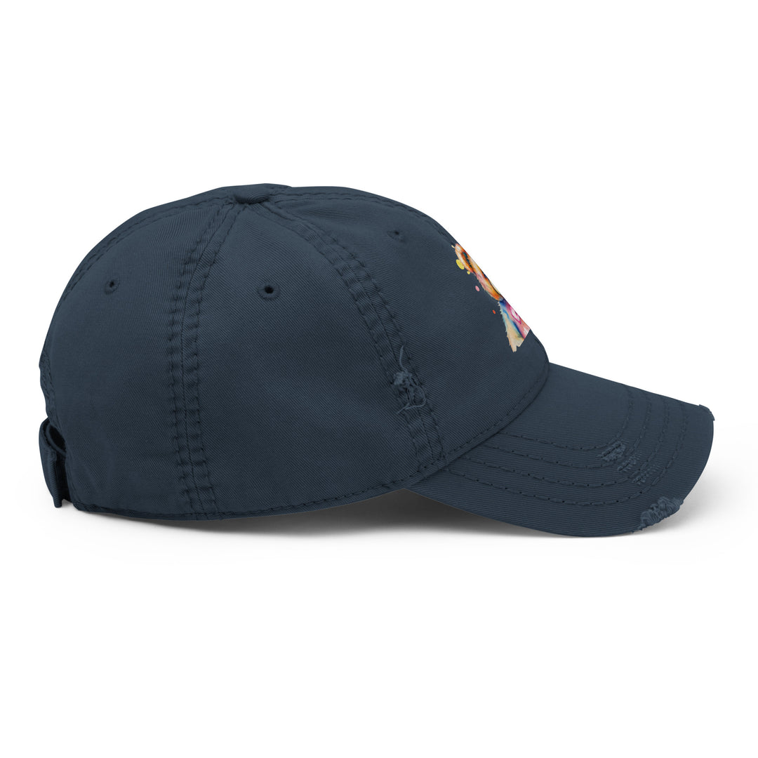 Teddy Bear Watercolor Distressed Dad Hat | Everyday AI-Designed 10 - additional view 18