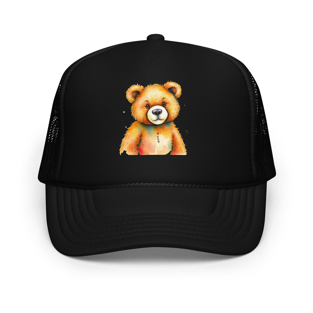 Teddy Bear Watercolor Foam Trucker Hat | Everyday AI-Designed 2