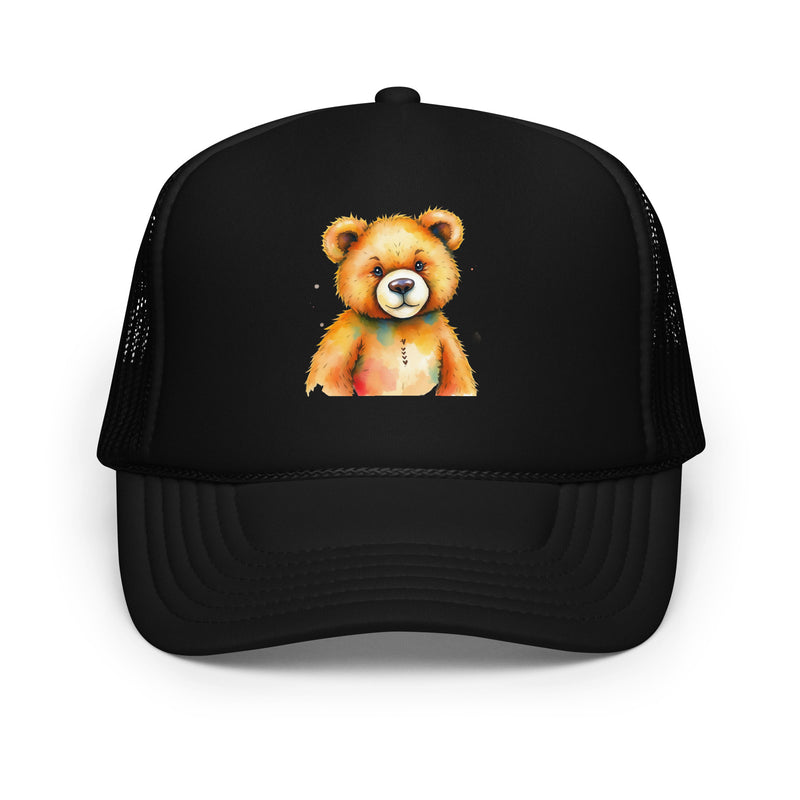 Teddy Bear Watercolor Foam Trucker Hat | Everyday AI-Designed 2