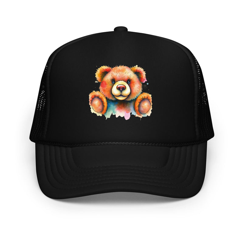 Teddy Bear Watercolor Foam Trucker Hat | Everyday AI-Designed 6