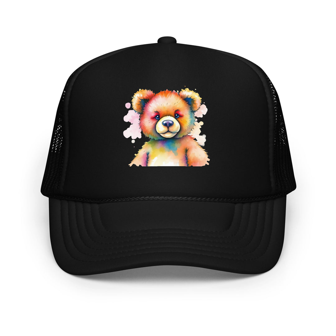 Teddy Bear Watercolor Foam Trucker Hat | Everyday AI-Designed 8