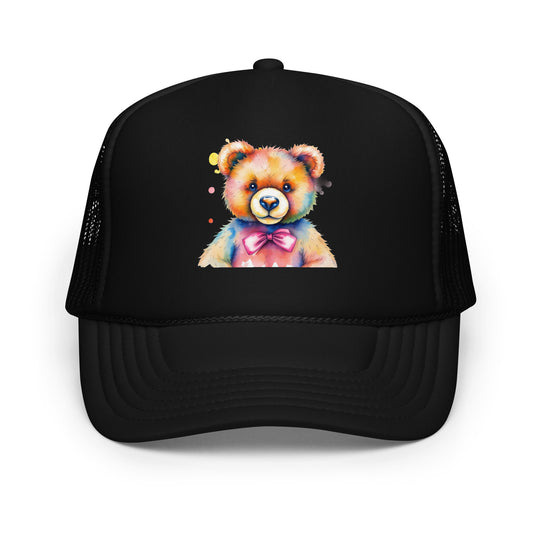 Teddy Bear Watercolor Foam Trucker Hat | Everyday AI-Designed 10
