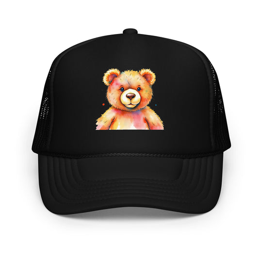 Teddy Bear Watercolor Foam Trucker Hat | Everyday AI-Designed 11