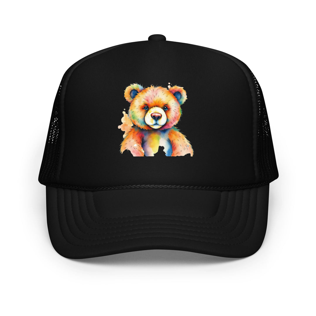 Teddy Bear Watercolor Foam Trucker Hat | Everyday AI-Designed 12