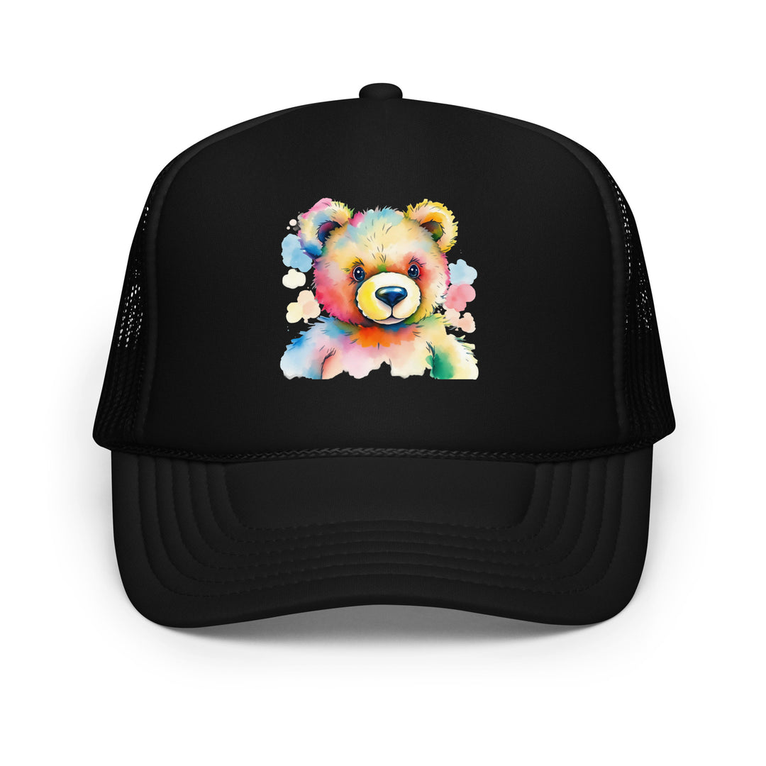 Teddy Bear Watercolor Foam Trucker Hat | Everyday AI-Designed 13