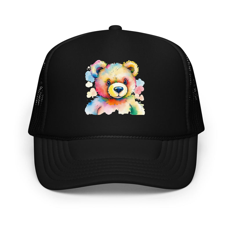 Teddy Bear Watercolor Foam Trucker Hat | Everyday AI-Designed 13