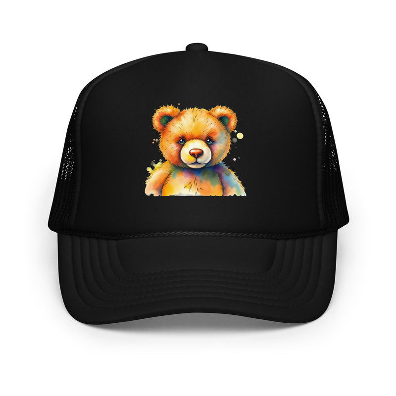 Teddy Bear Watercolor Foam Trucker Hat | Everyday AI-Designed 16