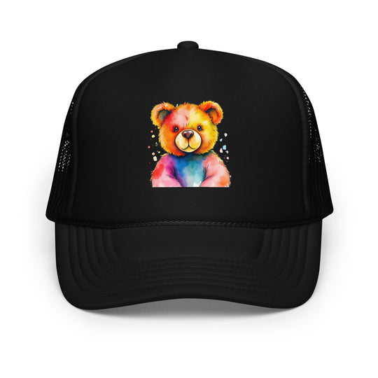 Teddy Bear Watercolor Foam Trucker Hat | Everyday AI-Designed 20