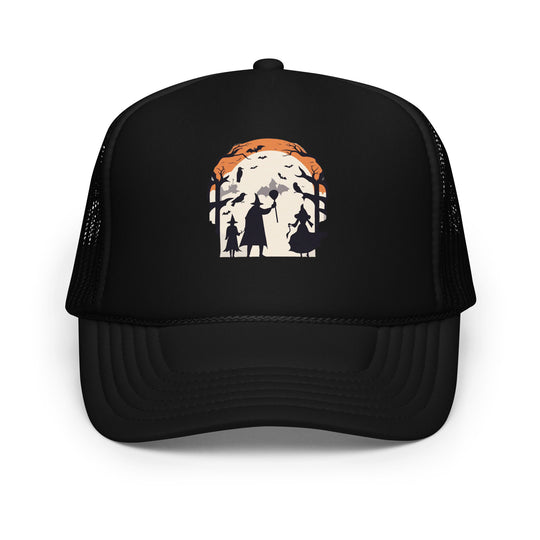 Flat Foam Trucker Hat | Halloween AI-Designed 7