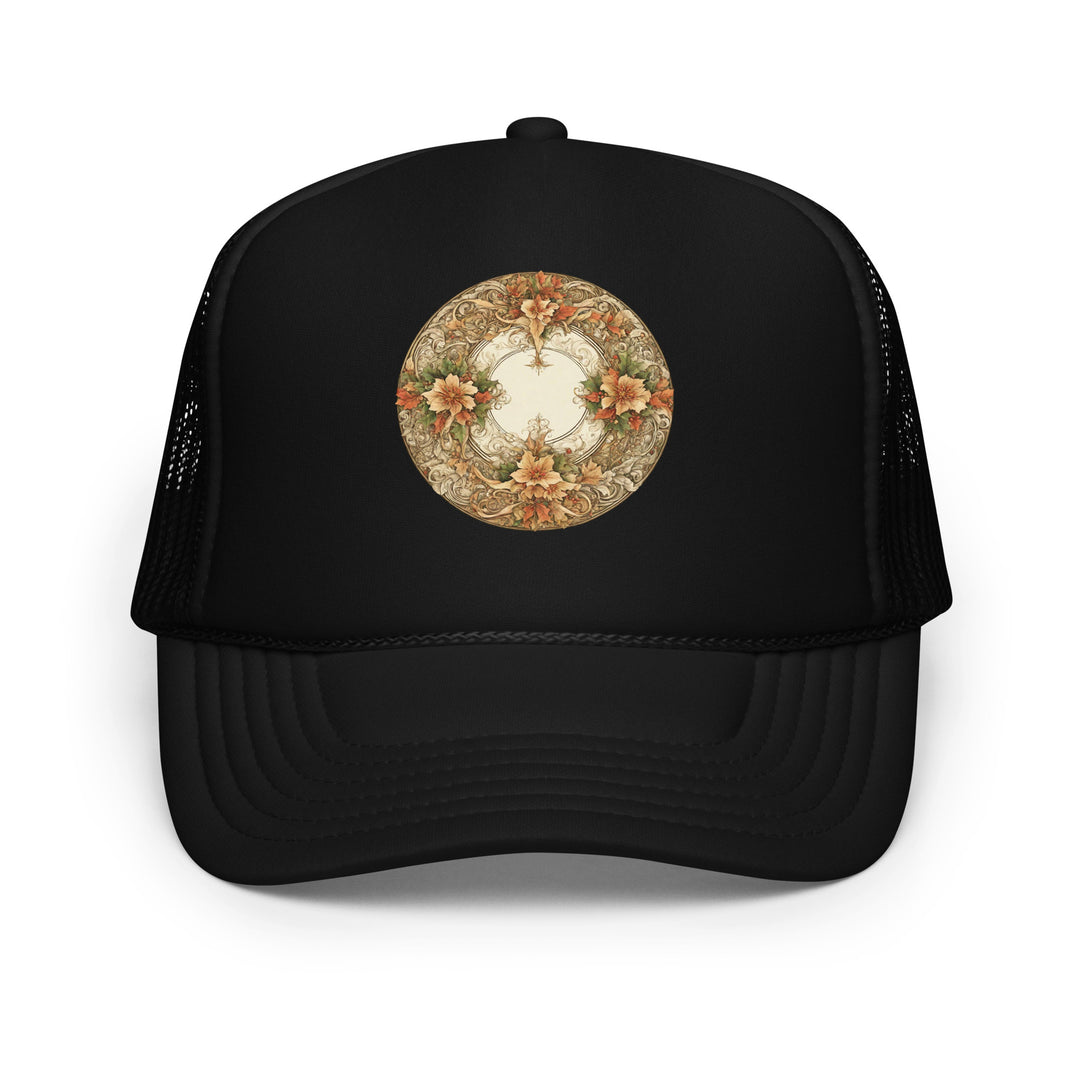 Art Nouveau Foam Trucker Hat | Christmas AI-Designed 8
