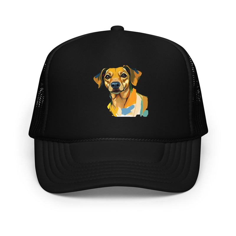 Dachshund Abstract Foam Trucker Hat | Everyday AI-Designed 2