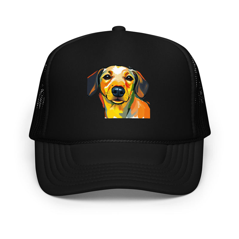 Dachshund Abstract Foam Trucker Hat | Everyday AI-Designed 5