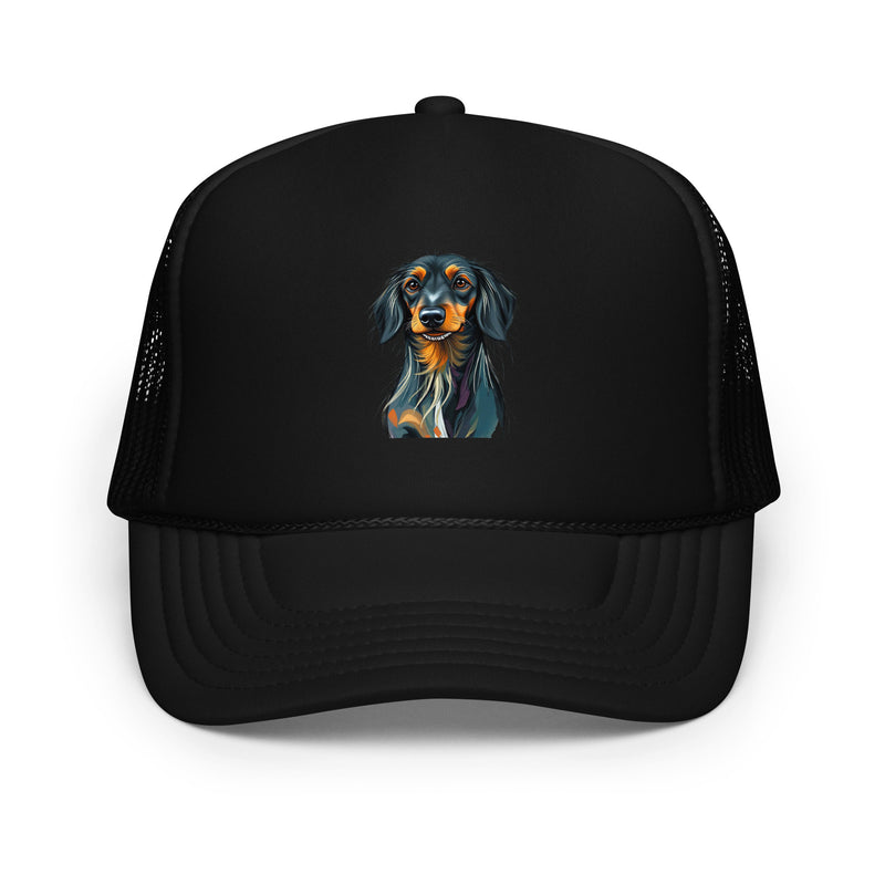Dachshund Abstract Foam Trucker Hat | Everyday AI-Designed 8