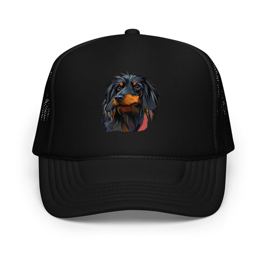 Dachshund Abstract Foam Trucker Hat | Everyday AI-Designed 9