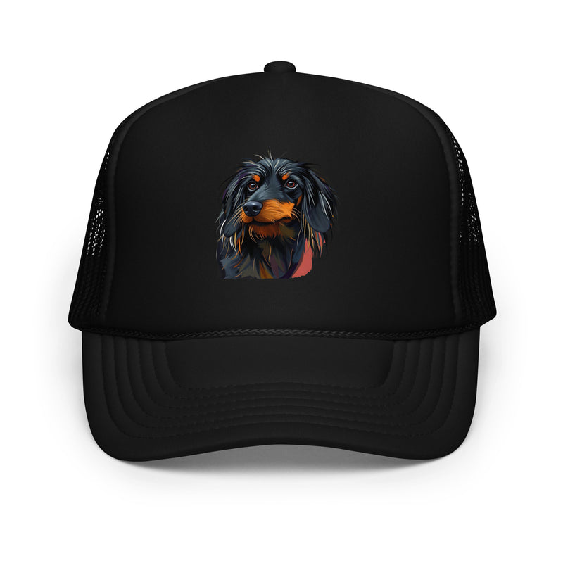 Dachshund Abstract Foam Trucker Hat | Everyday AI-Designed 9
